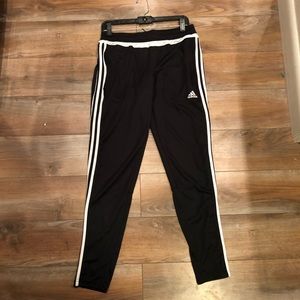ADIDAS BLACK TRACK PANTS SIZE MEDIUM